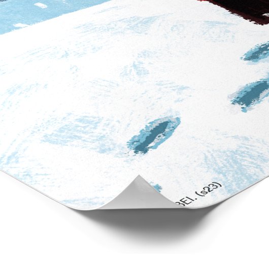 Poster HARRY POTTER ™ & Hedwig dans la cour de HOGWARTS ™ (Coin)