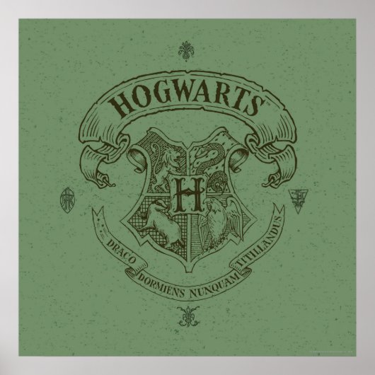 Poster Harry Potter | Hogwarts Banner Crest (Devant)