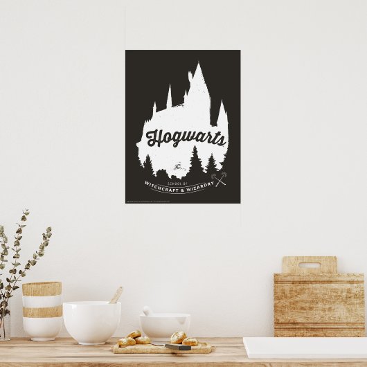 Poster Harry Potter | HOGWARTS™ Castle Typographie (Cuisine)