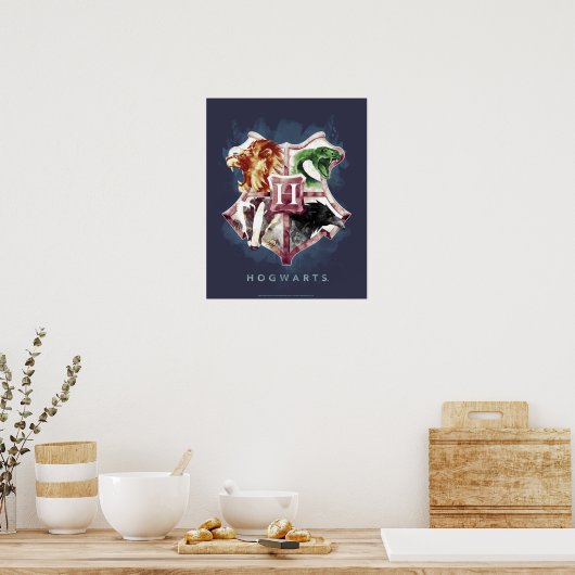 Poster Harry Potter | HOGWARTS™ Crest Aquarelle (Cuisine)
