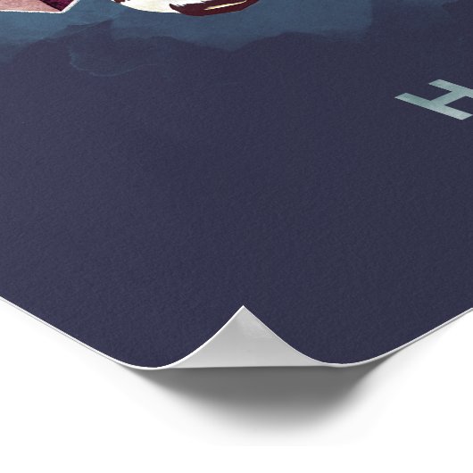 Poster Harry Potter | HOGWARTS™ Crest Aquarelle (Coin)