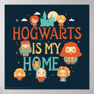 POSTER HARRY POTTER™ HOGWARTS™ EST MA MAISON