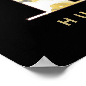 Poster Harry Potter | HUFFLEPUFF™ Blaireau Aquarelle (Coin)