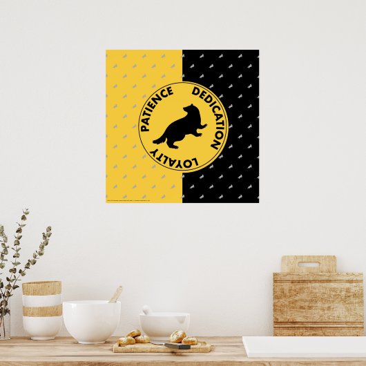 Poster Harry Potter | HUFFLEPUFF™ Caractéristiques graphi (Cuisine)