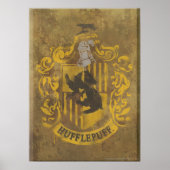 Poster Harry Potter | Hufflepuff Crest Spray Paint (Devant)