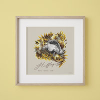 HARRY POTTER™ HUFFLEPUFF™ Graphique floral