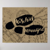 Poster Harry Potter | MISCHIEF MANAGED™ Mappage Empreinte (Devant)