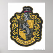 Poster Harry Potter | Patch de crête de Hufflepuff (Devant)