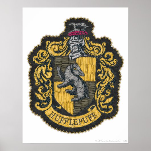 Poster Harry Potter | Patch de crête de Hufflepuff (Devant)