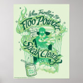 Poster Harry Potter | Poudre de cheminée Typographie Grap (Devant)