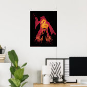 Poster Harry Potter | Silhouette Dumbledore (Bureau à domicile)