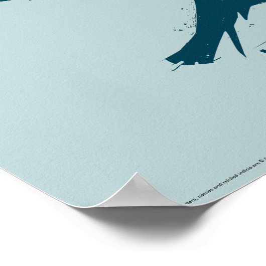 Poster Harry Potter | SILHOUETTE TYPOGRAPHIE RAVENCLAW™ (Coin)