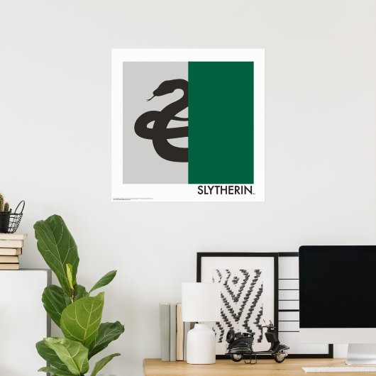 Poster Harry Potter | Slytherin (Bureau à domicile)