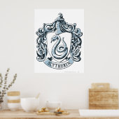 Poster Harry Potter | Slytherin Crest - Bleu glacé (Cuisine)