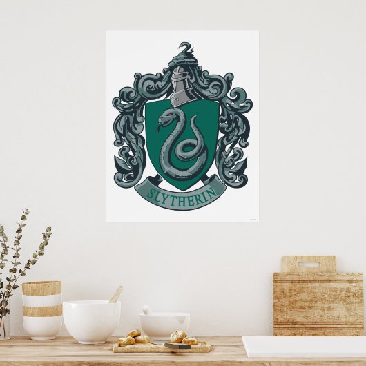 Poster Harry Potter | Slytherin Crest Green (Cuisine)