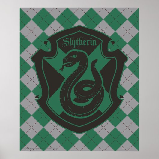 Poster Harry Potter | Slytherin House Pride Crest (Devant)