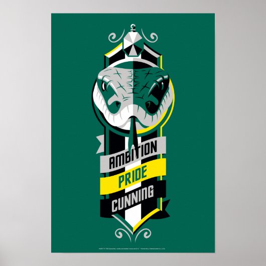 Poster Harry Potter | SLYTHERIN™ House Traits Sigil (Devant)