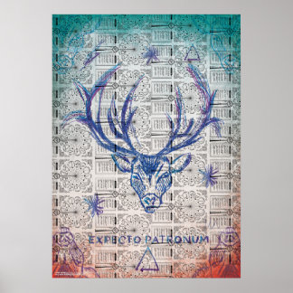 Poster Harry Potter Sortilège | EXPECTO PATRONUM™ Cerf Es