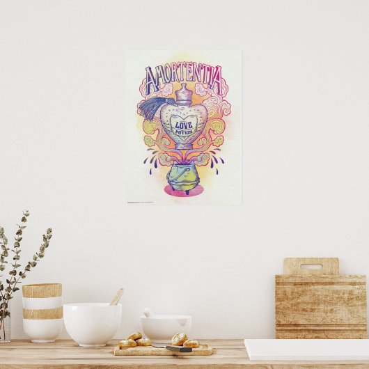 Poster Harry Potter Sortilège | Flacon de Potion d'Amour (Cuisine)