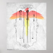 Poster Harry Potter Spell | Harry's Wand Infographic (Devant)