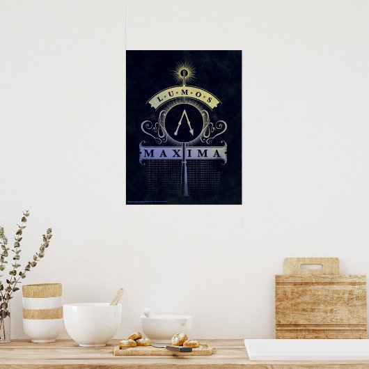 Poster Harry Potter Spell | Lumos Maxima Graphic (Cuisine)