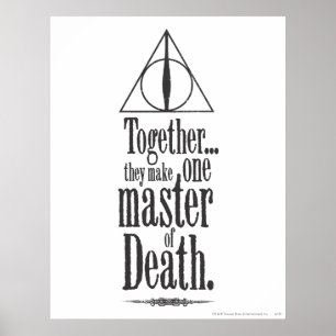 Poster Harry Potter Spell   Maître de la mort