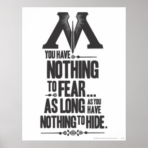 Poster Harry Potter Spell   Ministère de la propagande ma