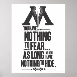 Poster Harry Potter Spell | Ministère de la propagande ma