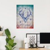 Poster Harry Potter Spell | PATRONUM™Esquisse de stade (Bureau à domicile)
