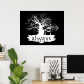 Poster Harry Potter Spell| Toujours citer la silhouette (Bureau à domicile)