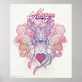 Poster Harry Potter Spell | "Toujours" Doe Patronus