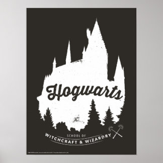 Poster Harry Potter | Typographie du château HOGWARTS™