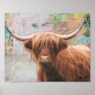 Poster Harry the Highland Cow Imprimer