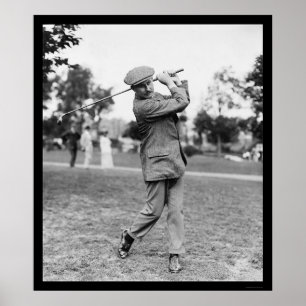 Poster Harry Vardon, six champions 1914 de golf d'US Open