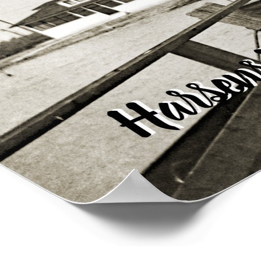 Poster Harsens Island Michigan St Marks Church 1925 vue (Coin)