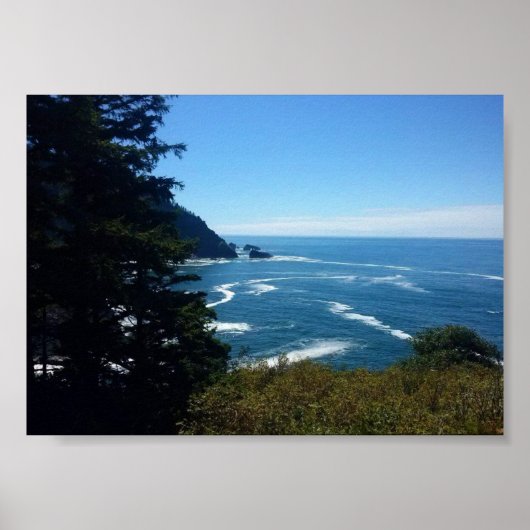 Poster Hart's Cove, côte de l'Oregon (Devant)