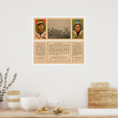 Poster Hartsel Strikes Out Baseball 1912 (Cuisine)