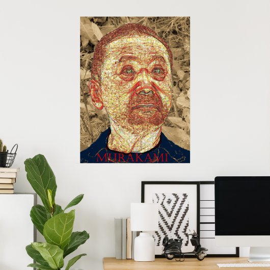 Poster Haruki Murakami (Bureau à domicile)
