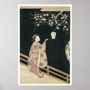 Poster Harunobu Plum Blossom 1760 Imprimés d'art