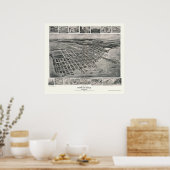 Poster Harve de Grace, MD Carte panoramique - 1907 (Cuisine)