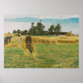 Poster Harvest Time, Ladby (1930) L.A. Ring (Danois, 1854 (Devant)