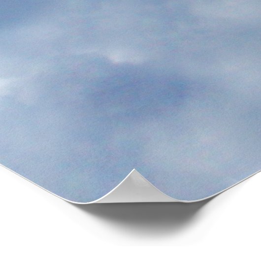 Poster Has Risen Rugged Cross With Clouds (Coin)