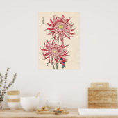 Poster Hasegawa Chrysanthemum Bois Block Imprimer #171 (Cuisine)