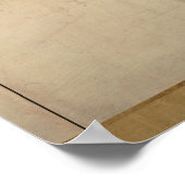 Poster Hasegawa Tohaku Pine Trees 16ème fawn Japonais (Coin)