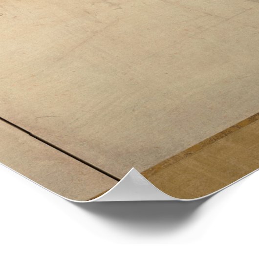 Poster Hasegawa Tohaku Pine Trees 16ème fawn Japonais (Coin)