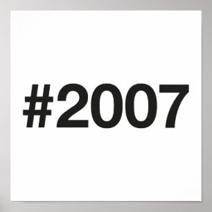 Poster Hashtag 18 Anniversaire 2007
