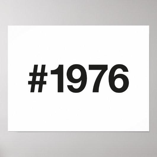 Poster Hashtag 1976 49 Anniversaire (Devant)