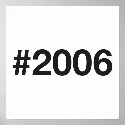 Poster Hashtag 2006 19 Anniversaire (Devant)