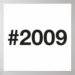 Poster Hashtag 2009 16 Anniversaire