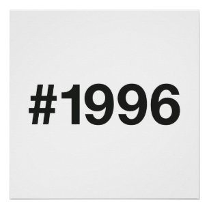 Poster Hashtag 29 Anniversaire 1996